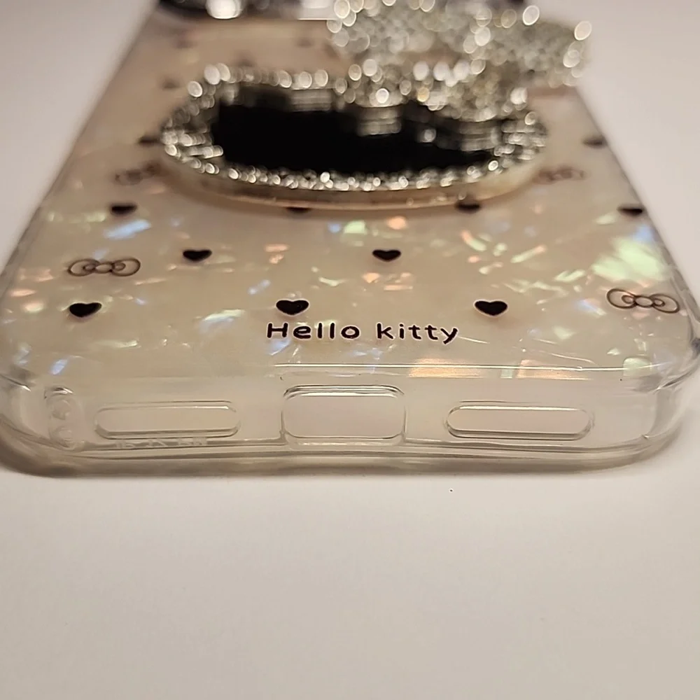 Brand new Apple IPhone 17 Pro Max 3D Hello Kitty & Bow W/ Pearl Strap Phone case